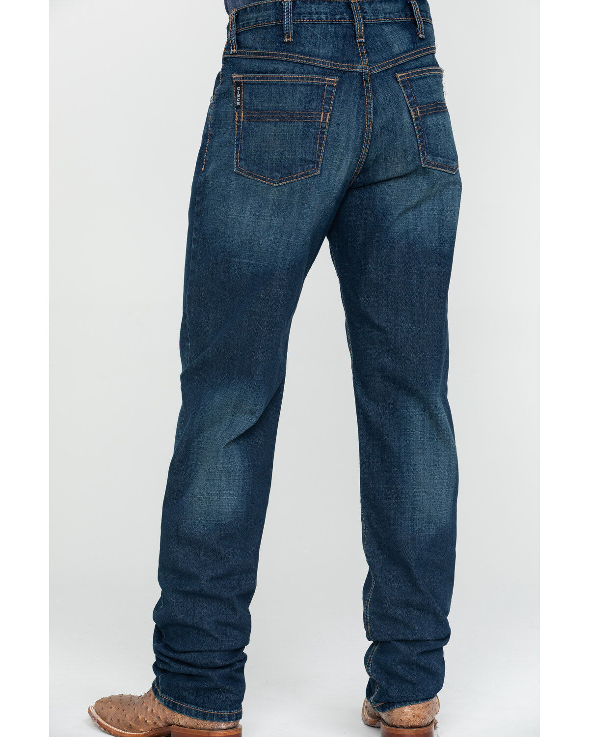 Image #1 - Cinch Men's Black Label Original Loose Dark Tapered Jeans, , hi-res