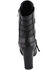 Image #7 - Milwaukee Leather Women's Block Heel Lace Front Boots - Round Toe, Black, hi-res