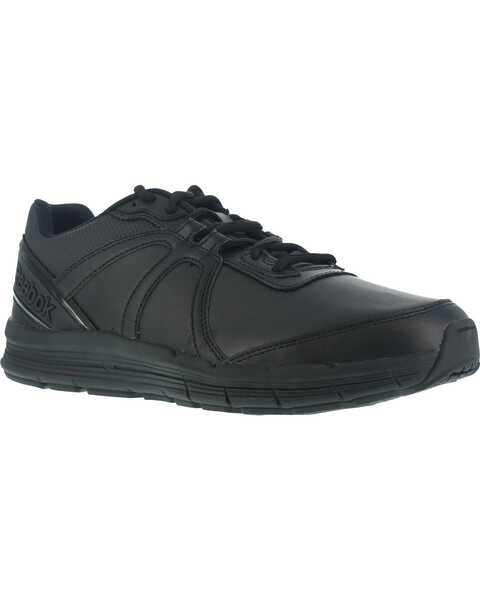 Image #1 - Reebok Men's Guide Athletic Oxford Work Shoes - Soft Toe , Black, hi-res