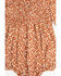 Image #2 - Yura Infant Girls' Floral Print Long Sleeve Onesie, Rust Copper, hi-res