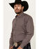 Image #2 - Ariat Men's Crawford Medallion Print Long Sleeve Button-Down Western Shirt - Big, Navy, hi-res