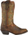 Justin Women's 12" Square Toe Stampede Western Boots, Sorrel, hi-res