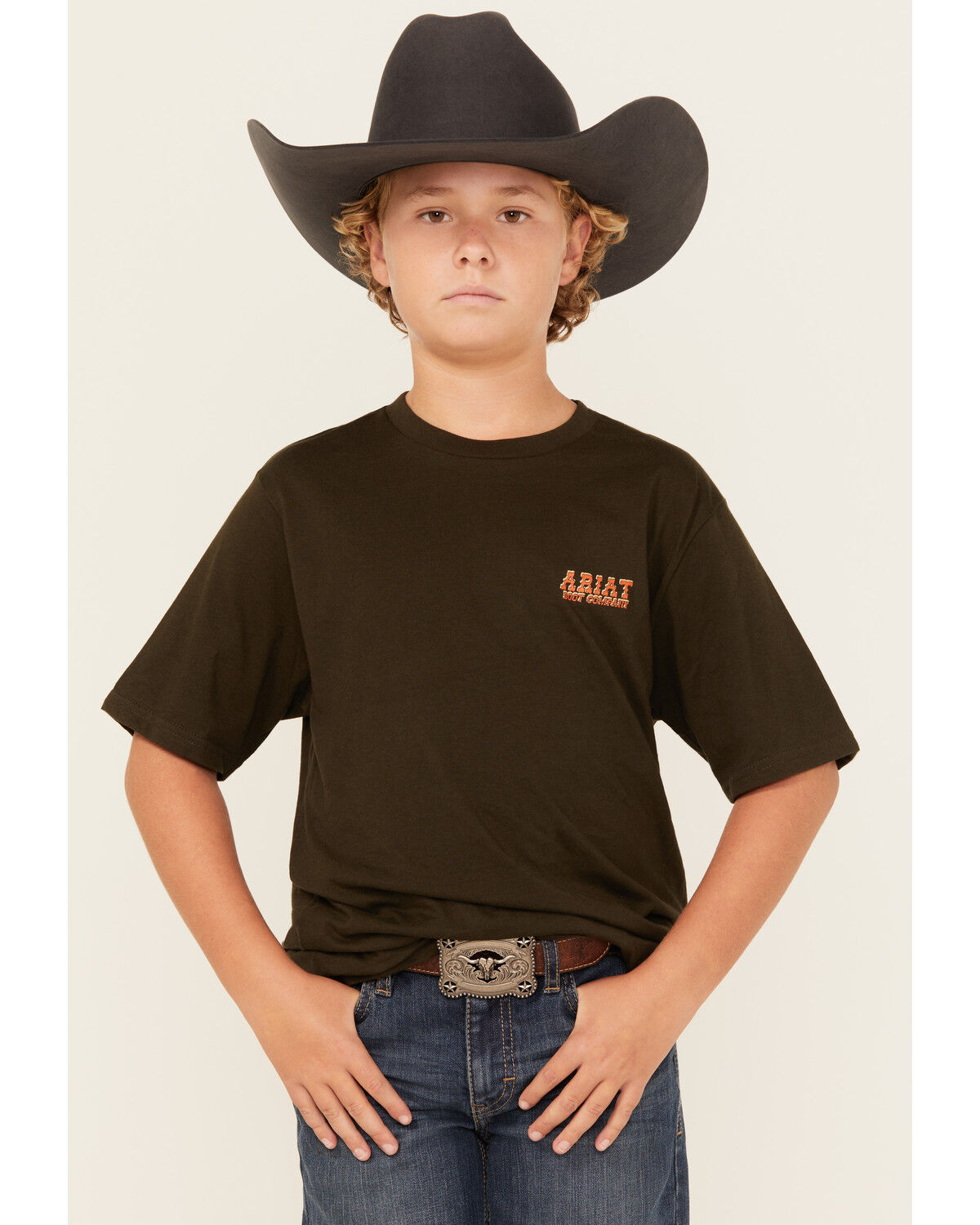 Product Name:  Ariat Boys' Armadillo Short Sleeve Graphic T-Shirt