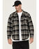 Image #1 - Thorogood Men's Merrill Heavyweight Plaid Print Berber Lined Shirt Jacket, Black, hi-res