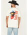 Image #1 - Buckwear Men's Good Boy Cowboy Short Sleeve Graphic T-Shirt - Big, Ivory, hi-res