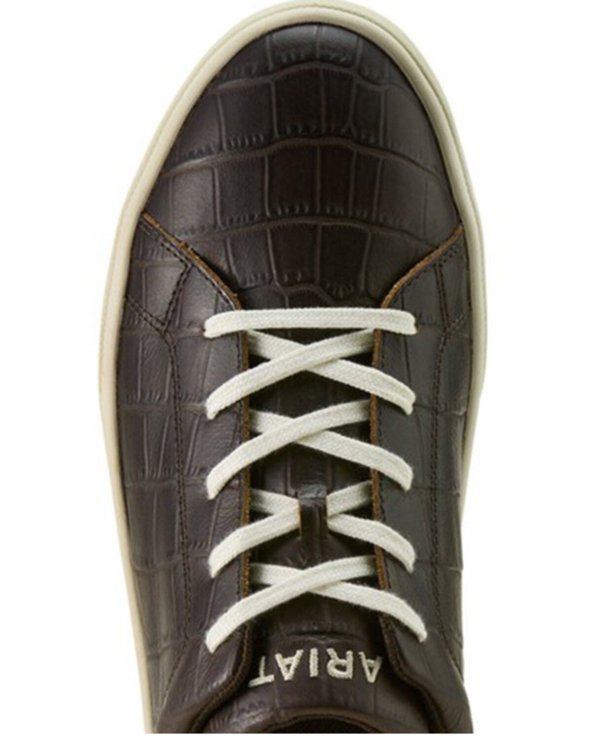 Image #4 - Ariat Men's Sawyer Crocodile Print Casual Shoes, Tan, hi-res