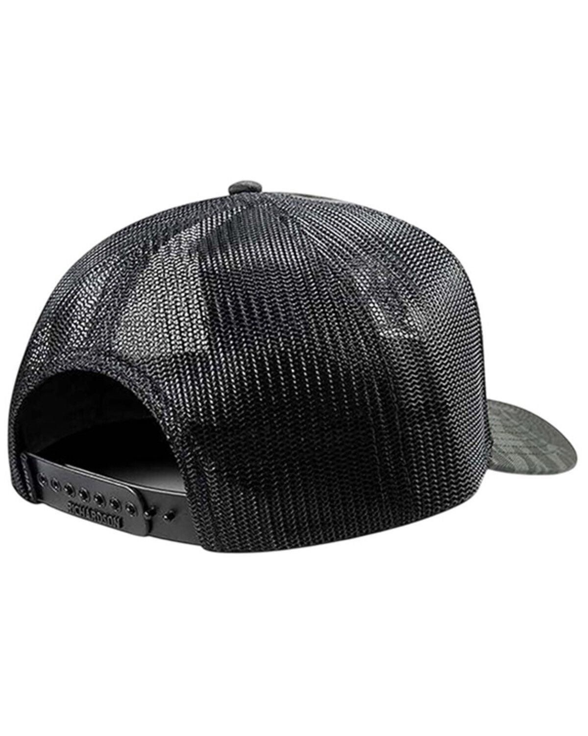 Image #2 - Ariat Men's Camo Logo Ball Cap, Black/grey, hi-res