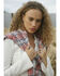 Image #1 - Idyllwind Women's Savoy Plaid Print Long Sleeve Pearl Snap Flannel Shirt, Rose, hi-res