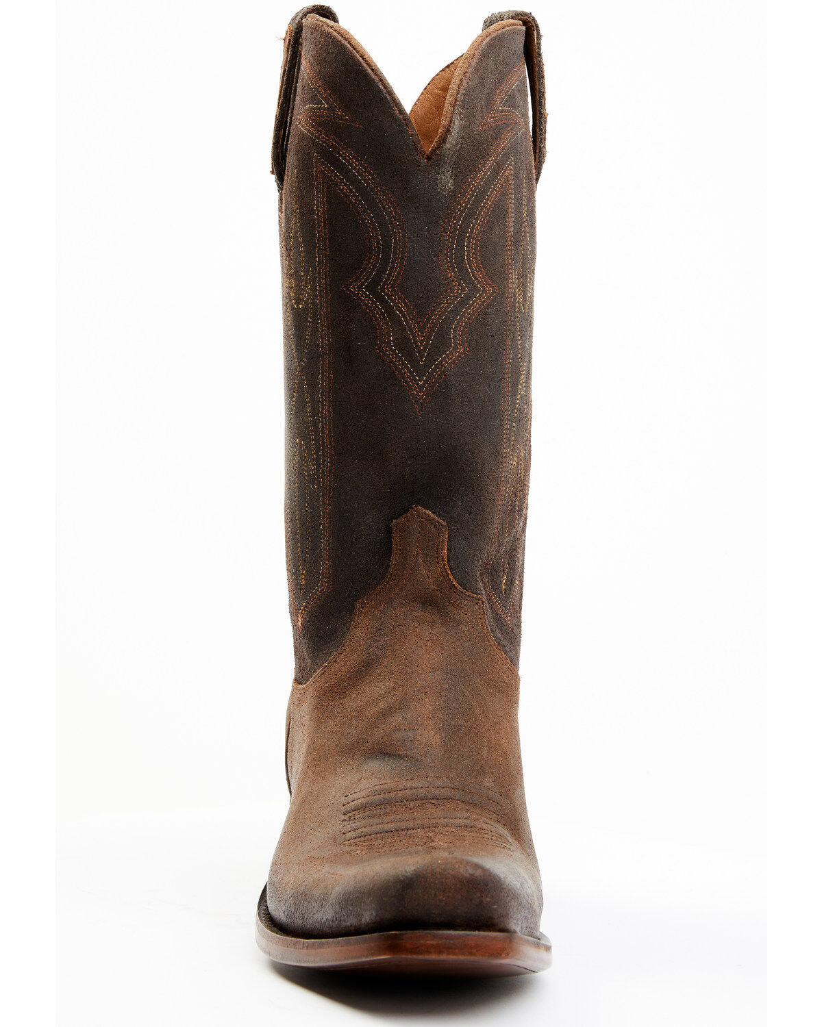 Image #4 - Lucchese Men's Brazos Western Boots - Square Toe, Brown, hi-res
