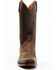 Image #4 - Lucchese Men's Brazos Western Boots - Square Toe, Brown, hi-res