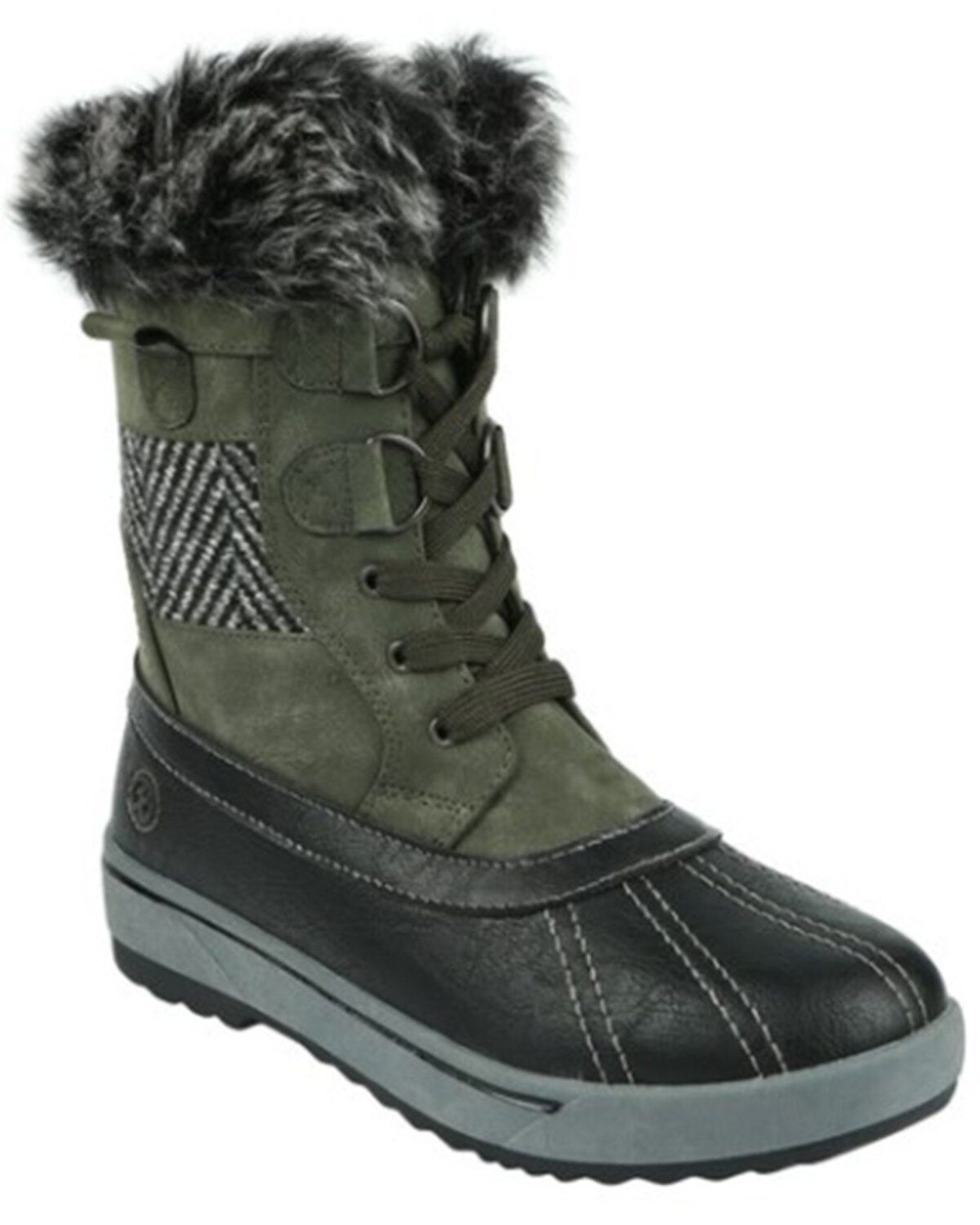 Image #1 - Northside Women's Brookelle Cold Weather Hiker Work Boots - Soft Toe, Olive, hi-res