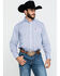Image #1 - George Strait by Wrangler Men's Navy Small Geo Print Long Sleeve Western Shirt, , hi-res