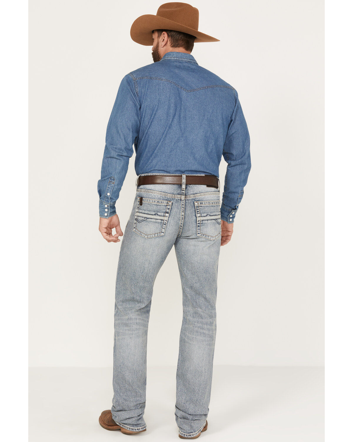 Product Name:  RANK 45® Men's Wild Horse Stackable Straight Stretch Denim Jeans