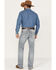 Image #3 - RANK 45® Men's Wild Horse Stackable Straight Stretch Denim Jeans, Light Medium Wash, hi-res