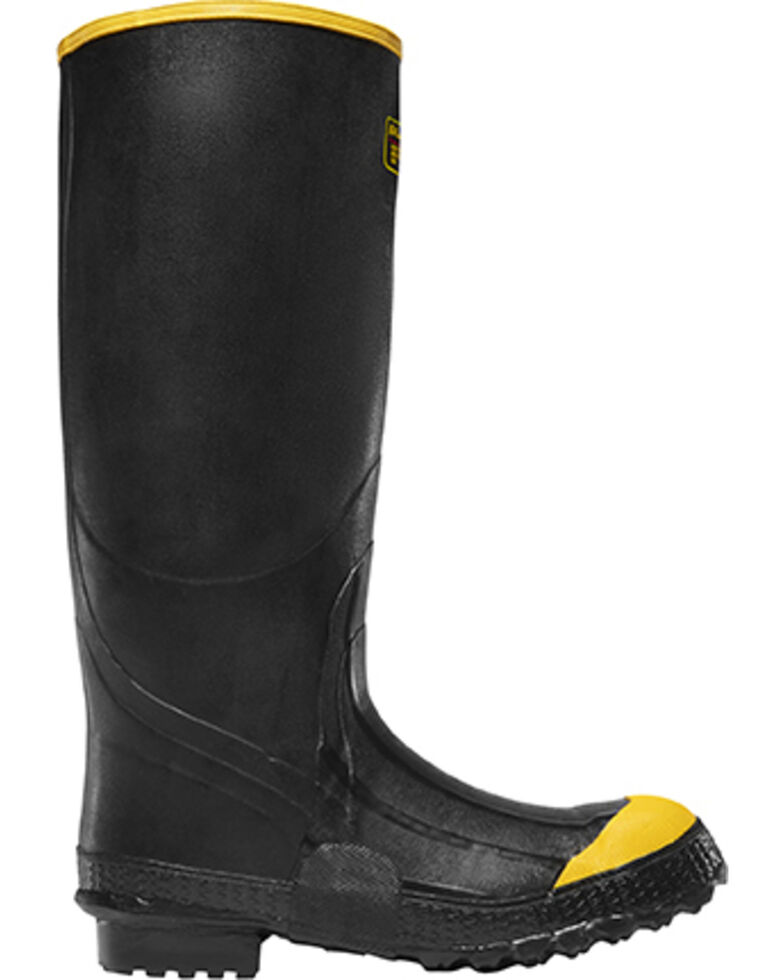 LaCrosse Men's Premium Knee Steel Toe Work Boots, Black, hi-res