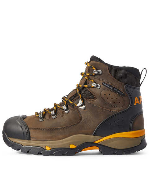 Image #2 - Ariat Men's Brown Endeavor Waterproof Work Boots - Composite Toe, Brown, hi-res