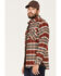 Brixton Men's Bowery Stretch Plaid Print Long Sleeve Utility Flannel Shirt, Burgundy, hi-res