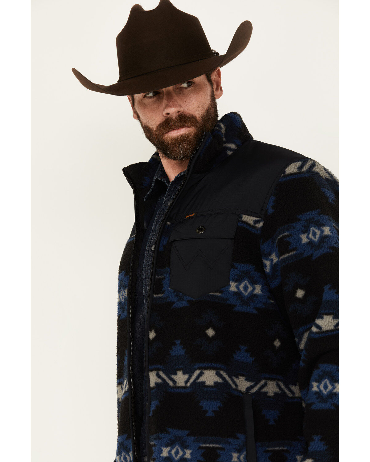Product Name:  Wrangler Men's Mixed Sherpa Zip Jacket