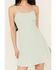Image #3 - Originality Women's Tie Back Mini Dress, Sage, hi-res