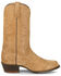 Image #2 - Tony Lama Men's Plano Suede Western Boots - Round Toe, Tan, hi-res