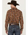 Image #4 - Cody James Men's Row Boat Southwestern Print Long Sleeve Snap Western Shirt, Red, hi-res