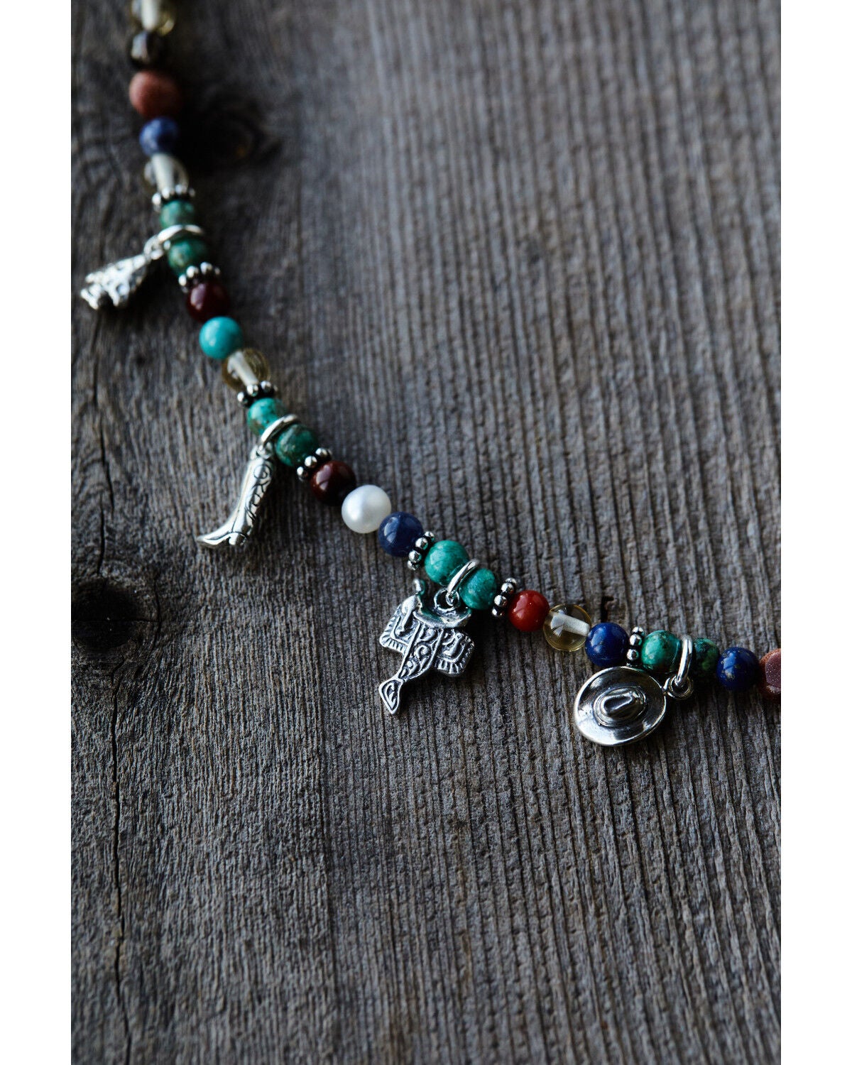 Image #3 - Paige Wallace Women's Beaded Charm Necklace, Multi, hi-res
