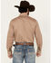 Image #4 - Wrangler Retro Men's Solid Long Sleeve Snap Western Shirt, Taupe, hi-res