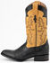 Ferrini Men's Nash Exotic Ostrich Leg Western Boots - Round Toe, Black, hi-res