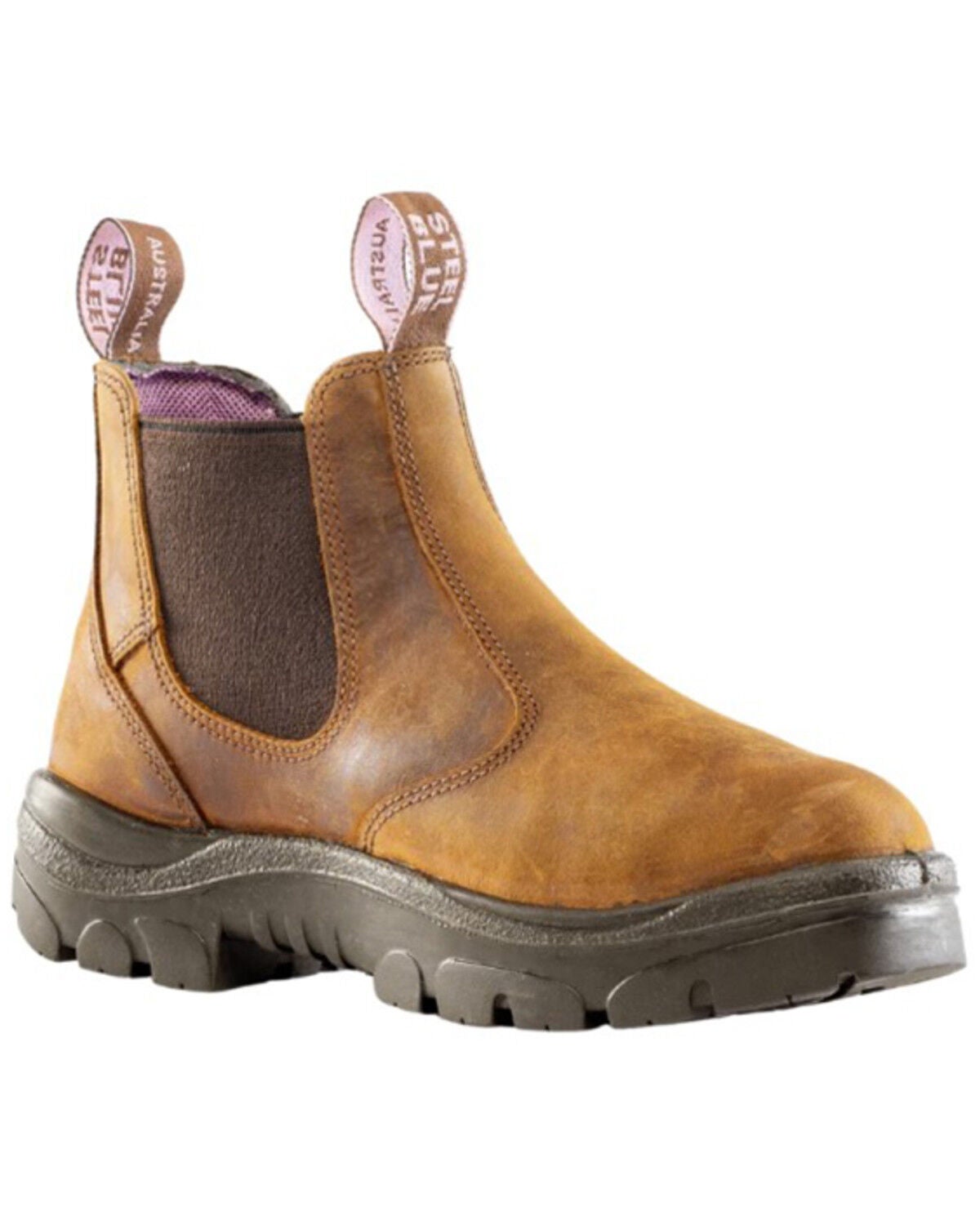 Steel Blue Women's Hobart Work Boots - Steel Toe, Brown, hi-res