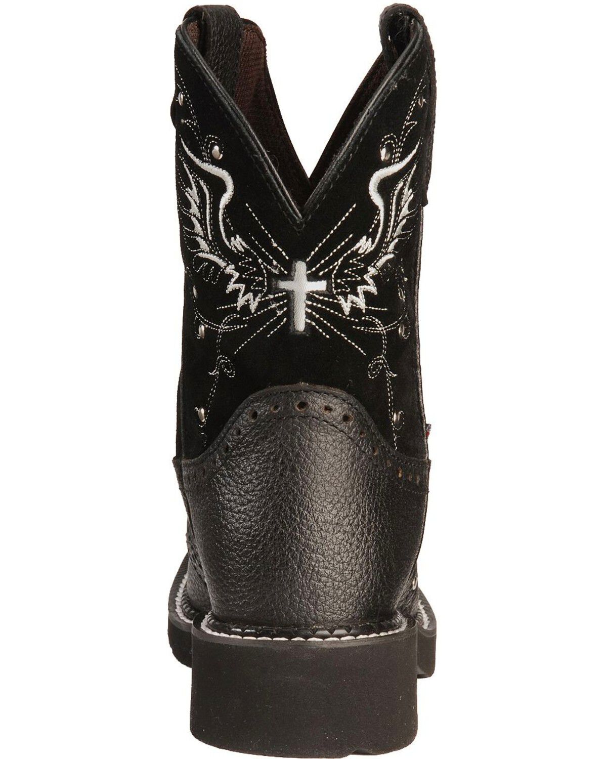 justin black womens boots