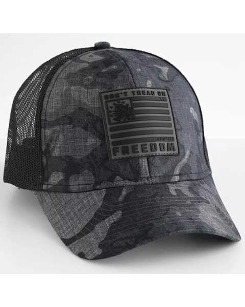 Howitzer Men's Don't Tread Freedom Camp Trucker Hat, Camouflage, hi-res