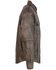 Image #2 - Milwaukee Leather Men's Distressed Light Leather Snap Front Shirt - 3X, Black/tan, hi-res