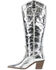 Image #3 - Frye Women's Sara Metallic Tall Western Boots - Round Toe, Silver, hi-res