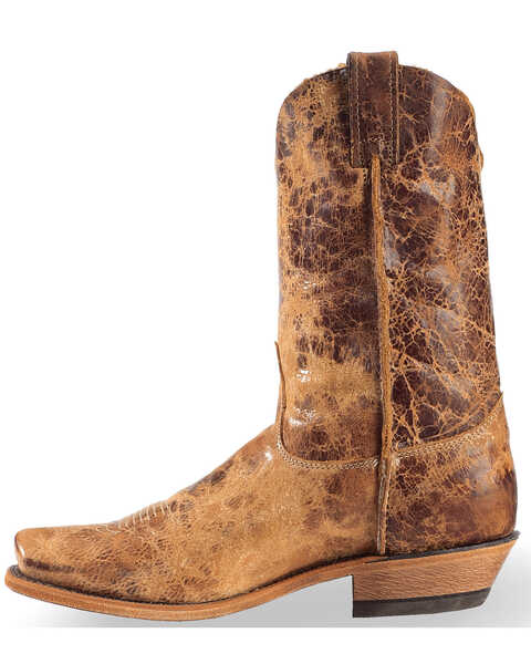 Image #3 - Justin Men's Distressed Cowboy Boots - Square Toe, , hi-res