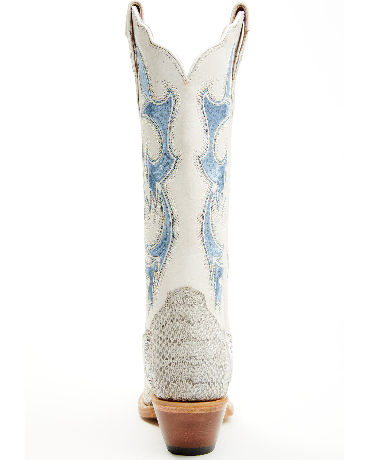 Image #5 - Dan Post Women's Exotic Watersnake Western Boots - Snip Toe, Cream, hi-res