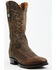 Image #1 - El Dorado Men's Bison Western Boots - Round Toe, Chocolate, hi-res