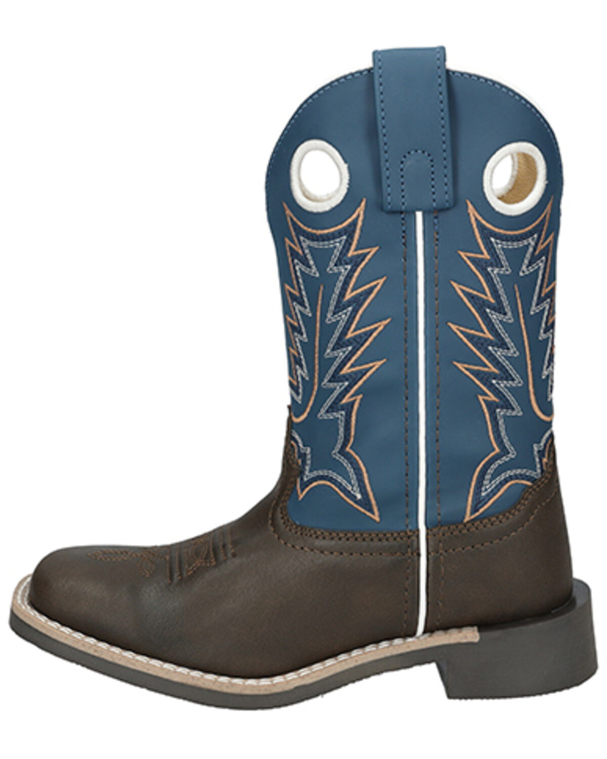 Image #3 - Smoky Mountain Little Boys' El Paso Western Boots - Broad Square Toe, Dark Brown, hi-res