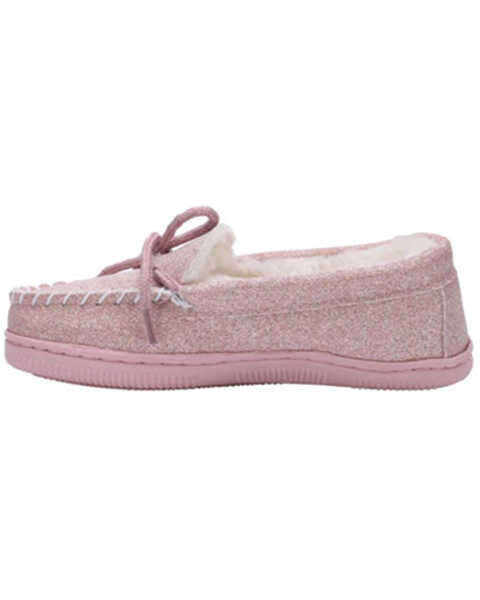 Image #3 - Lamo Footwear Girls' Casual Slippers - Moc Toe , Pink, hi-res