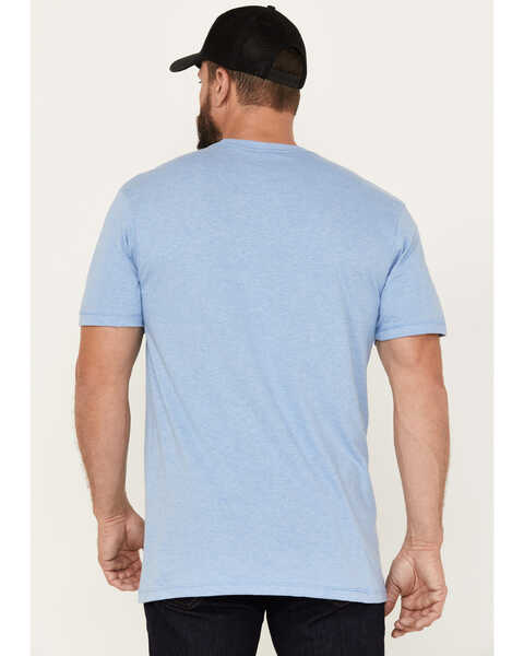 Moonshine Spirit Men's Soaring Eagle Short Sleeve Graphic T-Shirt, Light Blue, hi-res
