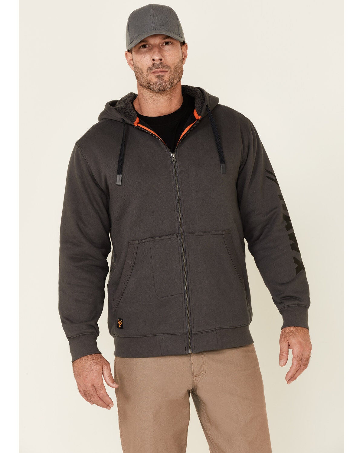 work jacket with hoodie