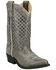 Image #1 - Smoky Mountain Girls' Magnolia Western Boots - Snip Toe, Grey, hi-res