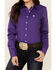 Image #3 - Cinch Women's Solid Purple Long Sleeve Button-Down Western Core Shirt, Purple, hi-res
