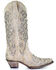 Image #2 - Corral Women's White Glitter Inlay Western Boots, White, hi-res