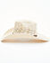 Image #3 - Serratelli Natural Laredo Hexagon Wheat Brick Shantung Straw Western Hat, , hi-res