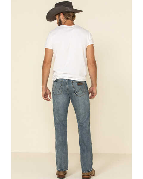 Wrangler Men's Retro Slim Fit Bootcut Jeans , Blue, hi-res
