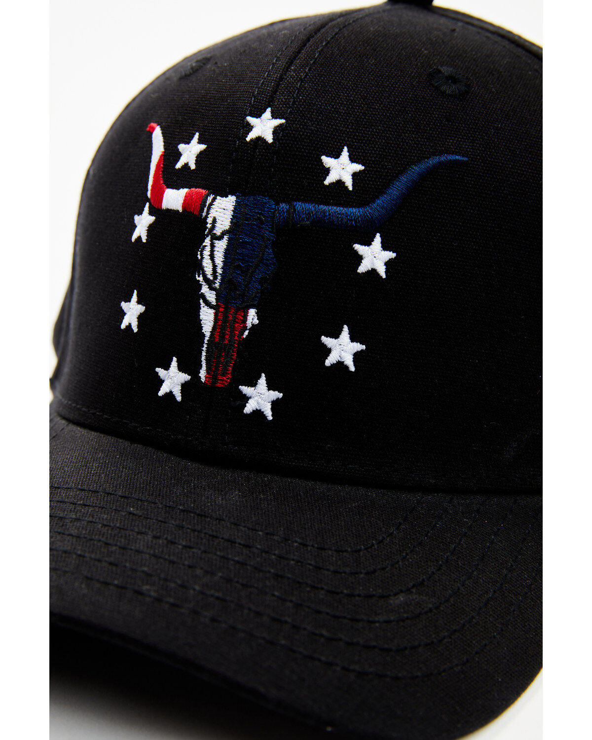 Image #2 - Cody James Men's Ranger American Longhorn Ball Cap, Navy, hi-res