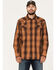 Moonshine Spirit Men's Gold Nugget Large Plaid Snap Western Shirt , Gold, hi-res