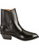 Image #2 - Boulet Men's Side Zip Ankle Boots - Square Toe, Black, hi-res