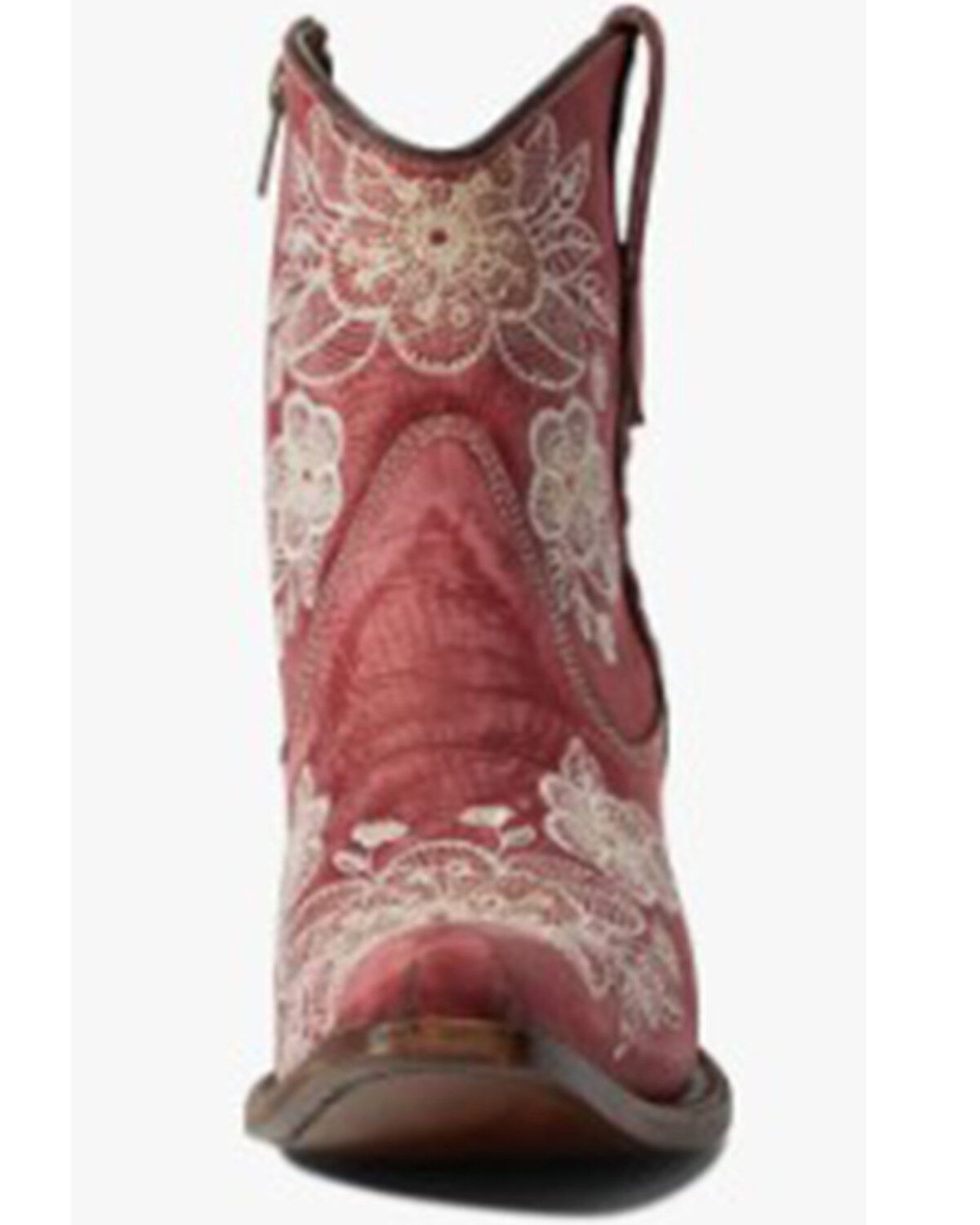 Product Name:  Corral Women's Flowered Embroidery Ankle Western Booties - Snip Toe