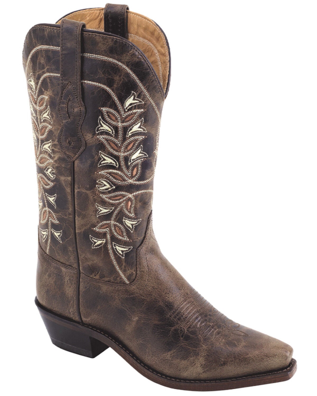 Image #1 - Old West Women's Western Boots - Snip Toe, Chocolate, hi-res